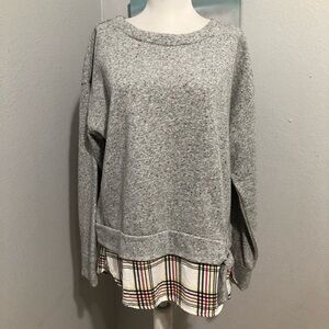 Izod Multicolor Plaid Shirt Size L